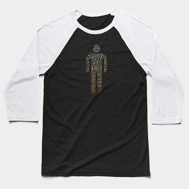 Ancient Man (9) Baseball T-Shirt by The Glass Pixel